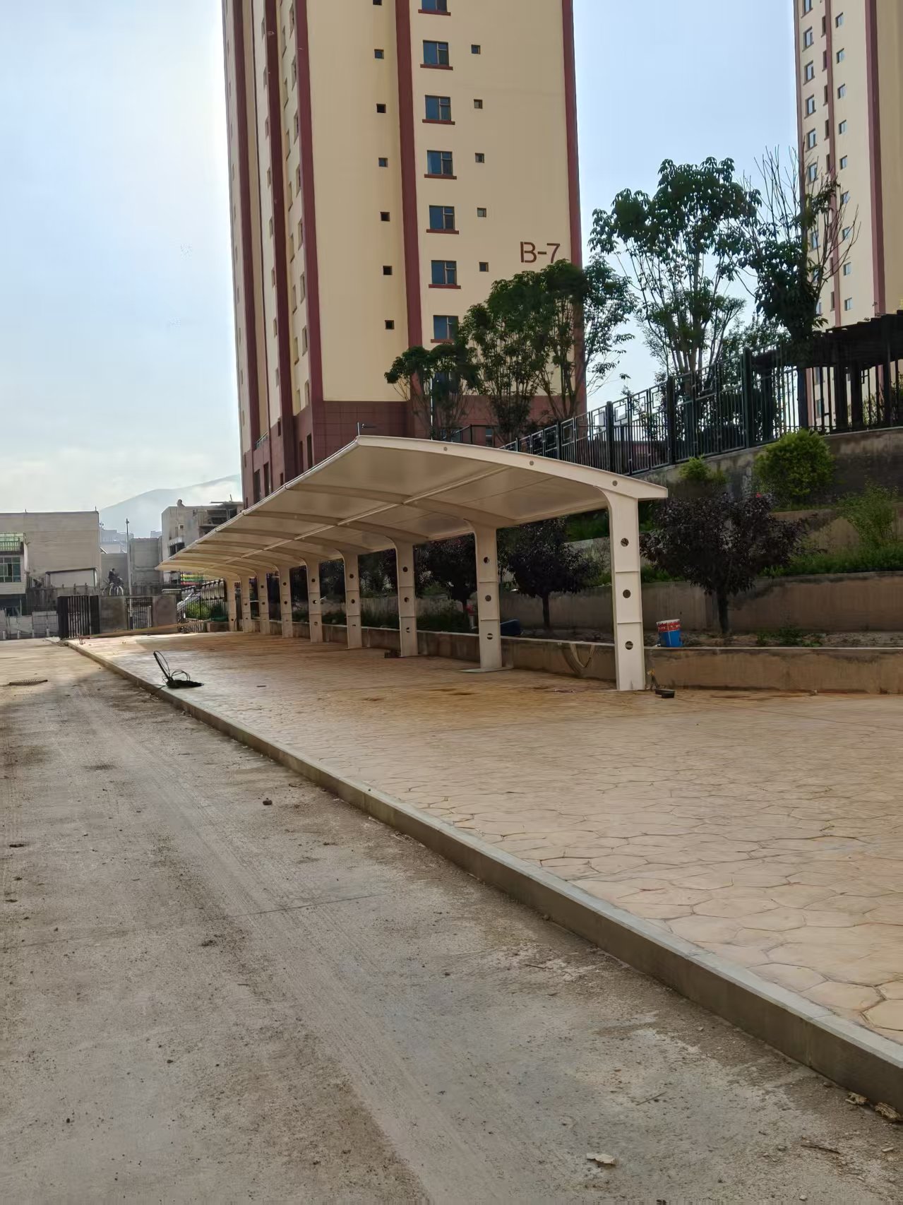 膜结构电动车棚定制